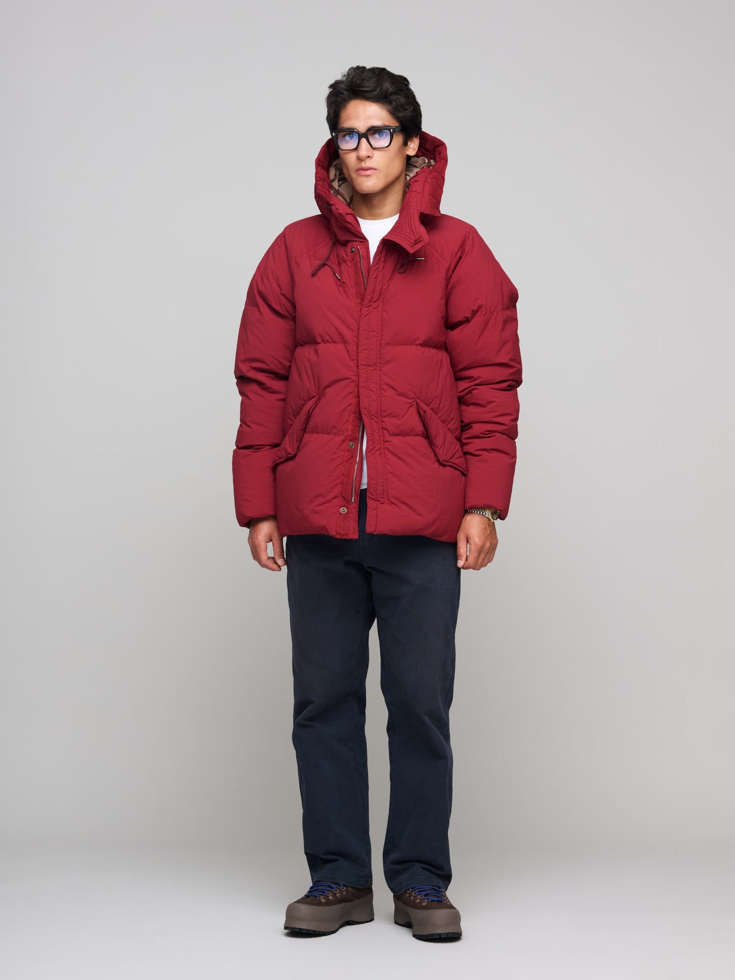 Artic Down Parka (no visible logo), Red