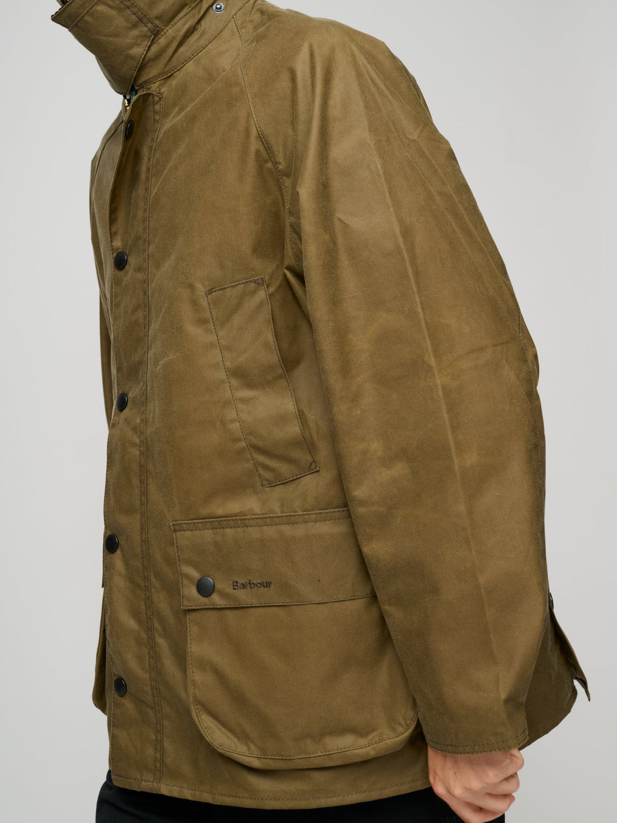 Oversize Bedale Wax Jacket, Sand