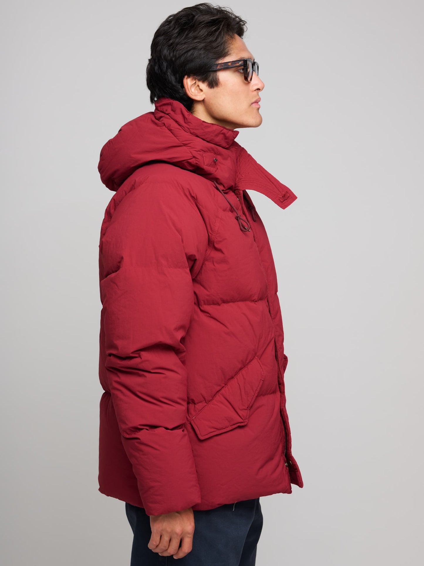 Artic Down Parka (no visible logo), Red