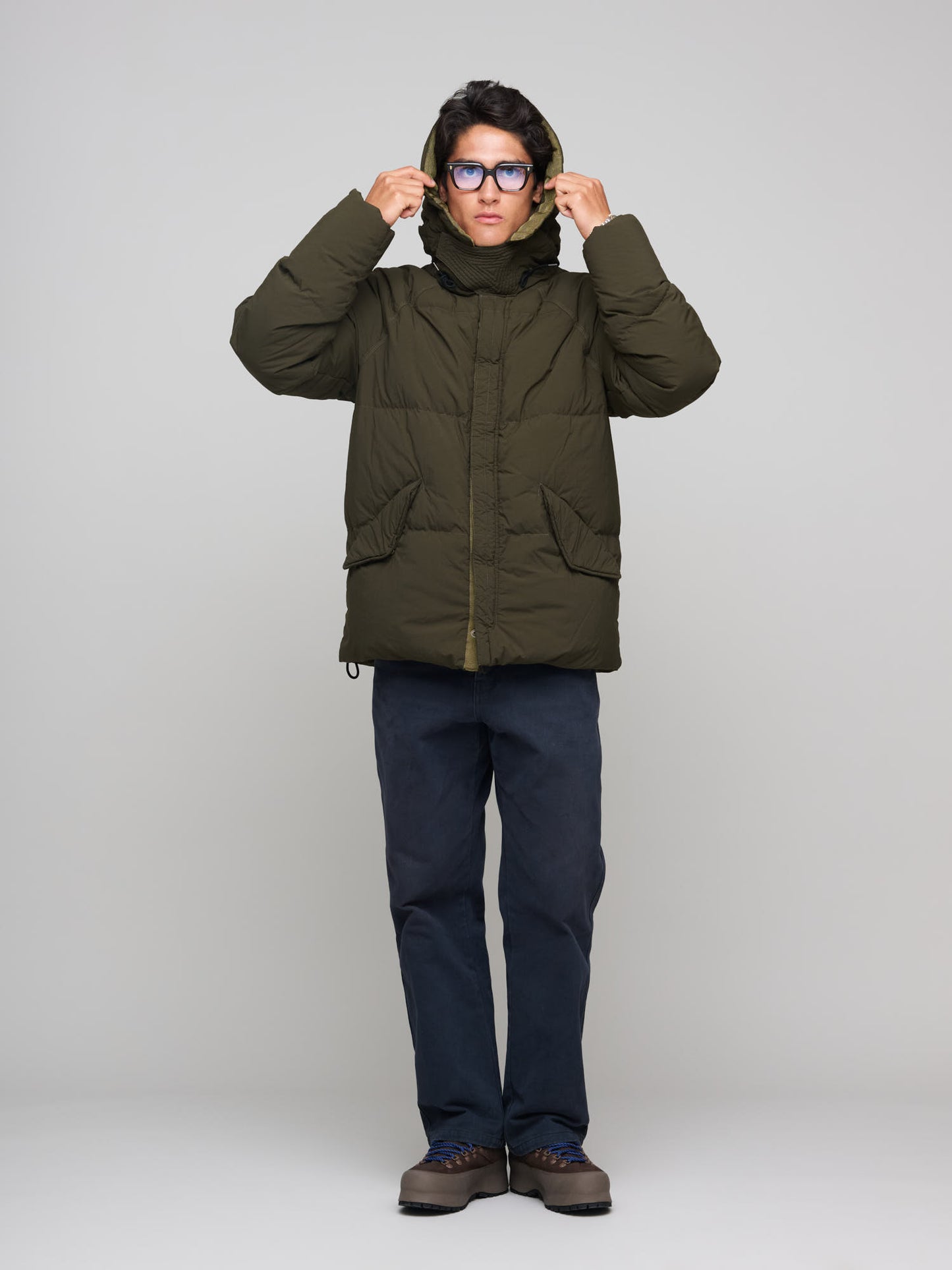 Artic Down Parka (no visible logo), Dark Olive