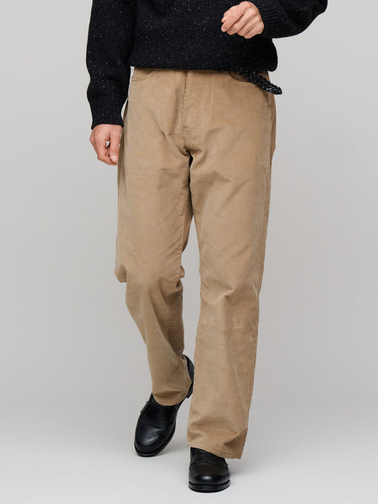 Easy Fit Jeans Corduroy, Tan