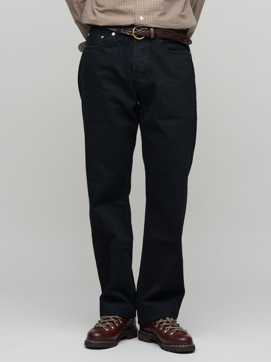 Easy Fit Selvedge Jeans, Rinsed Black