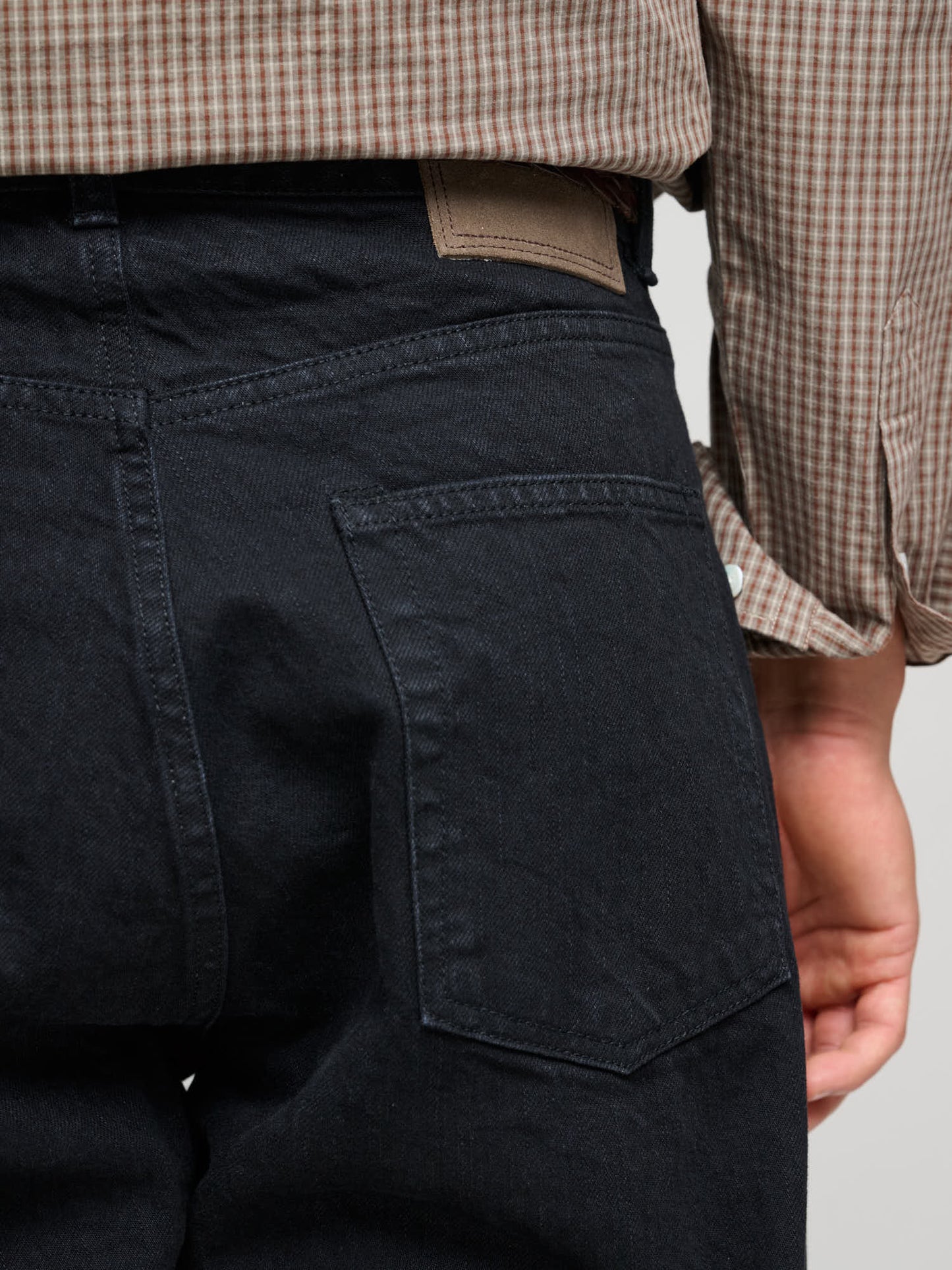Easy Fit Selvedge Jeans, Rinsed Black