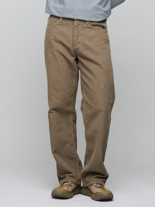 Corduroy Loose Fit Jeans, Taupe