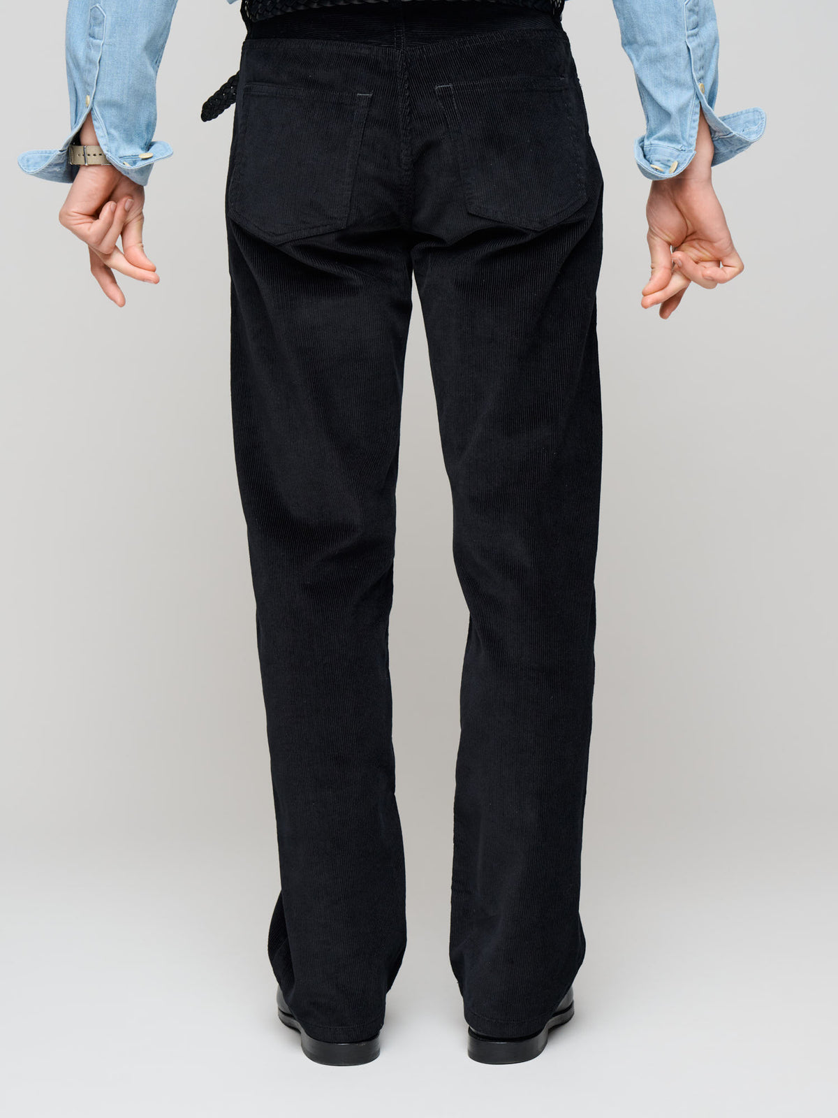 Easy Fit Jeans Corduroy, Black