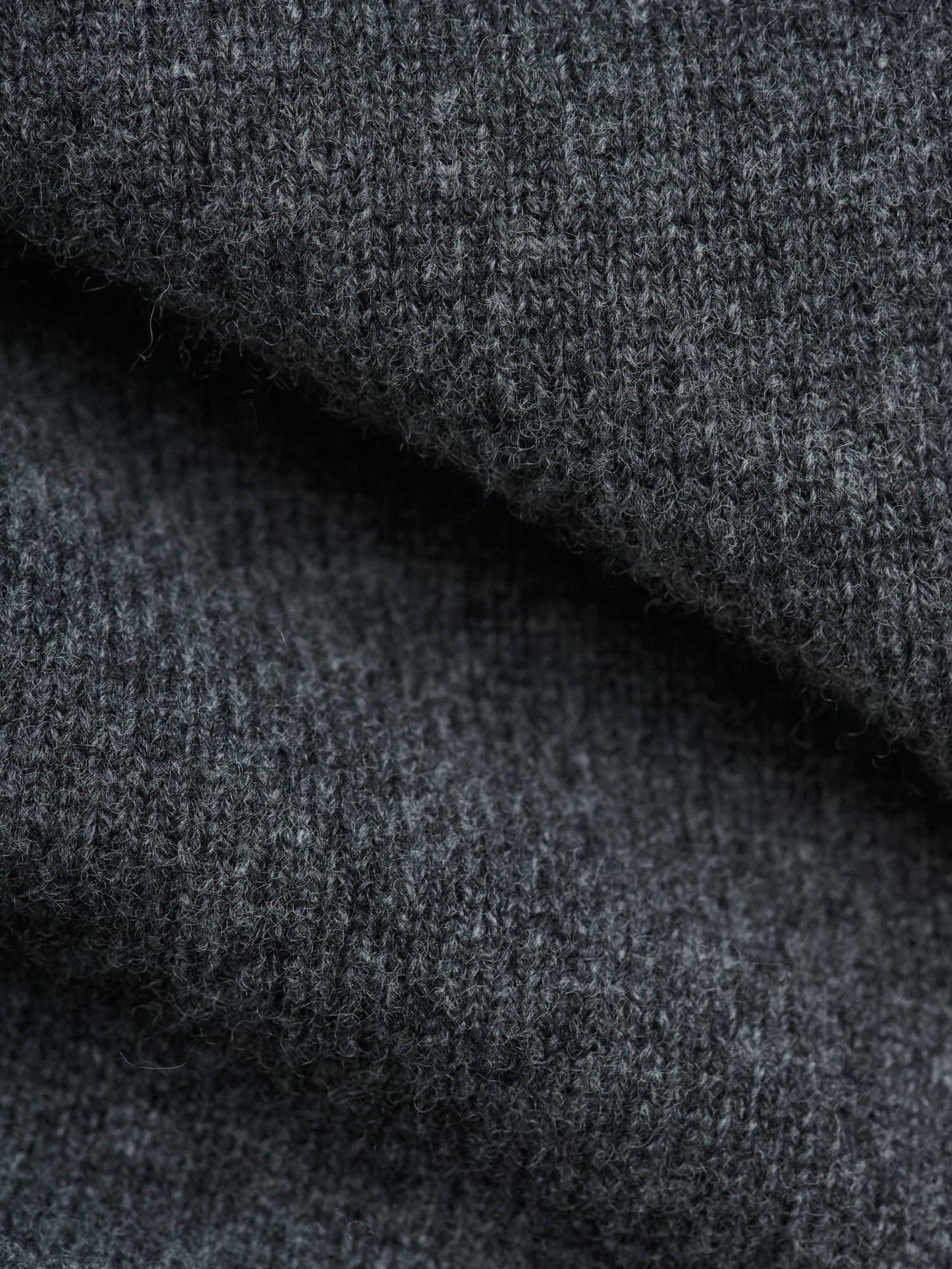 Polo Cardigan, Dark Grey Melange