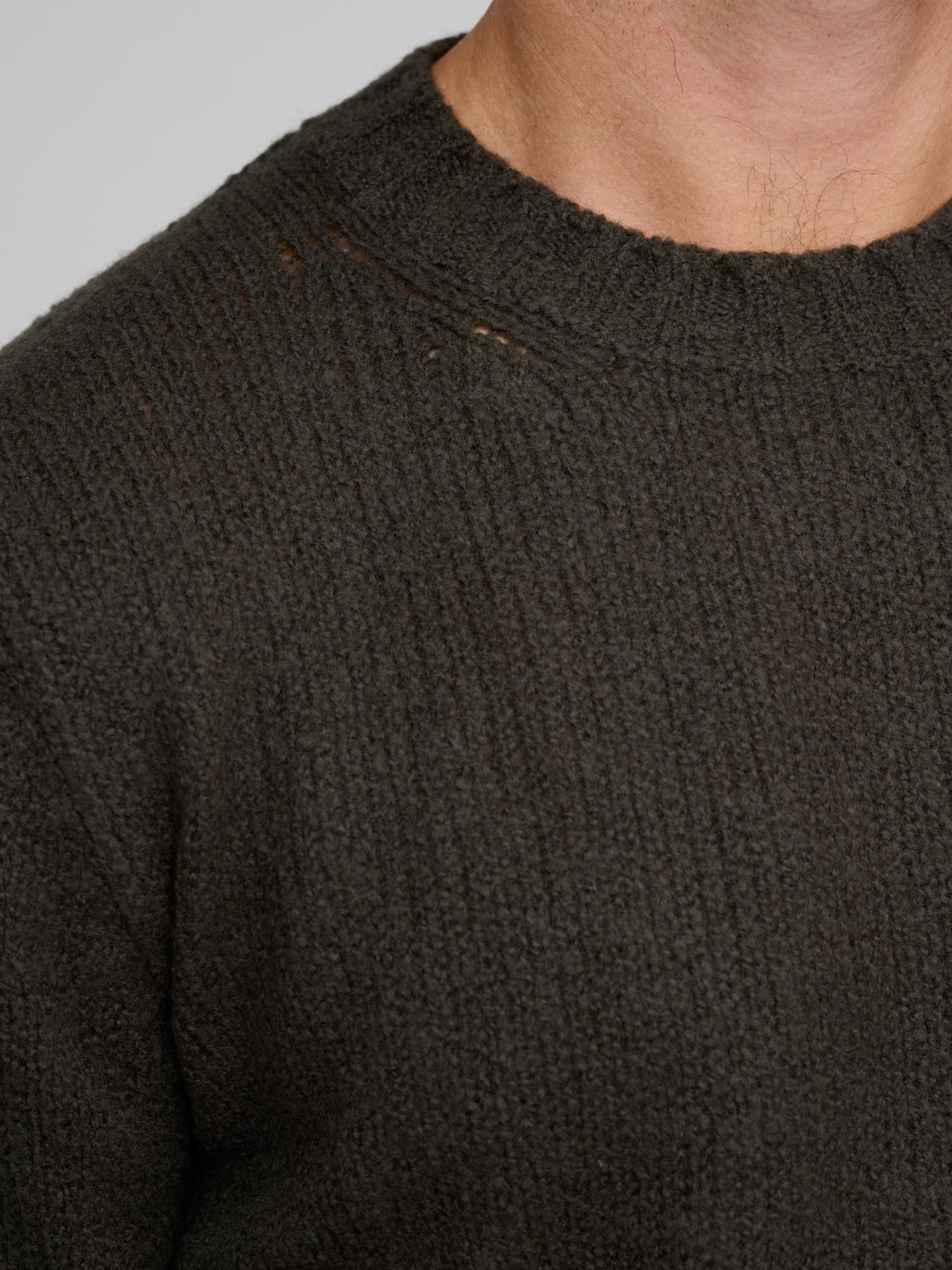 Crew Neck Sweater, Khaki