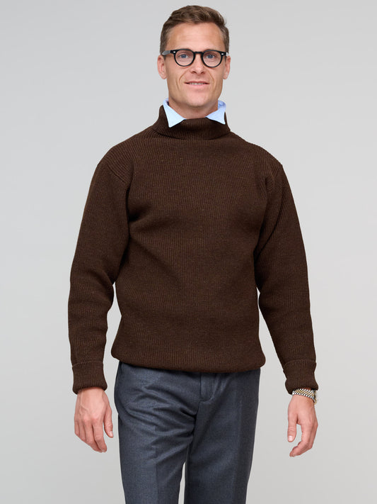 Sailor Turtleneck, Natural Brown