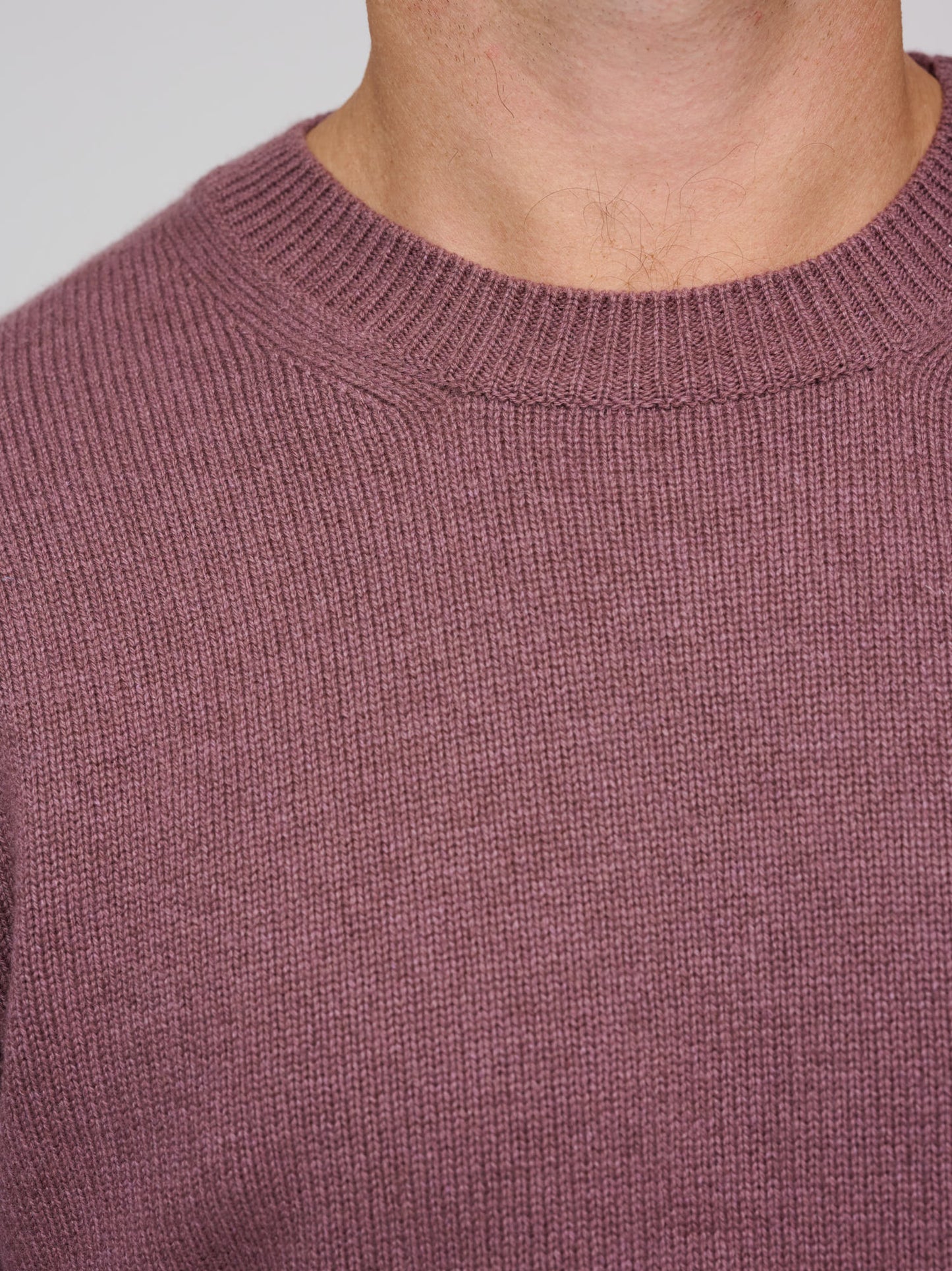 Pure Cashmere Crew, Dusty Grape