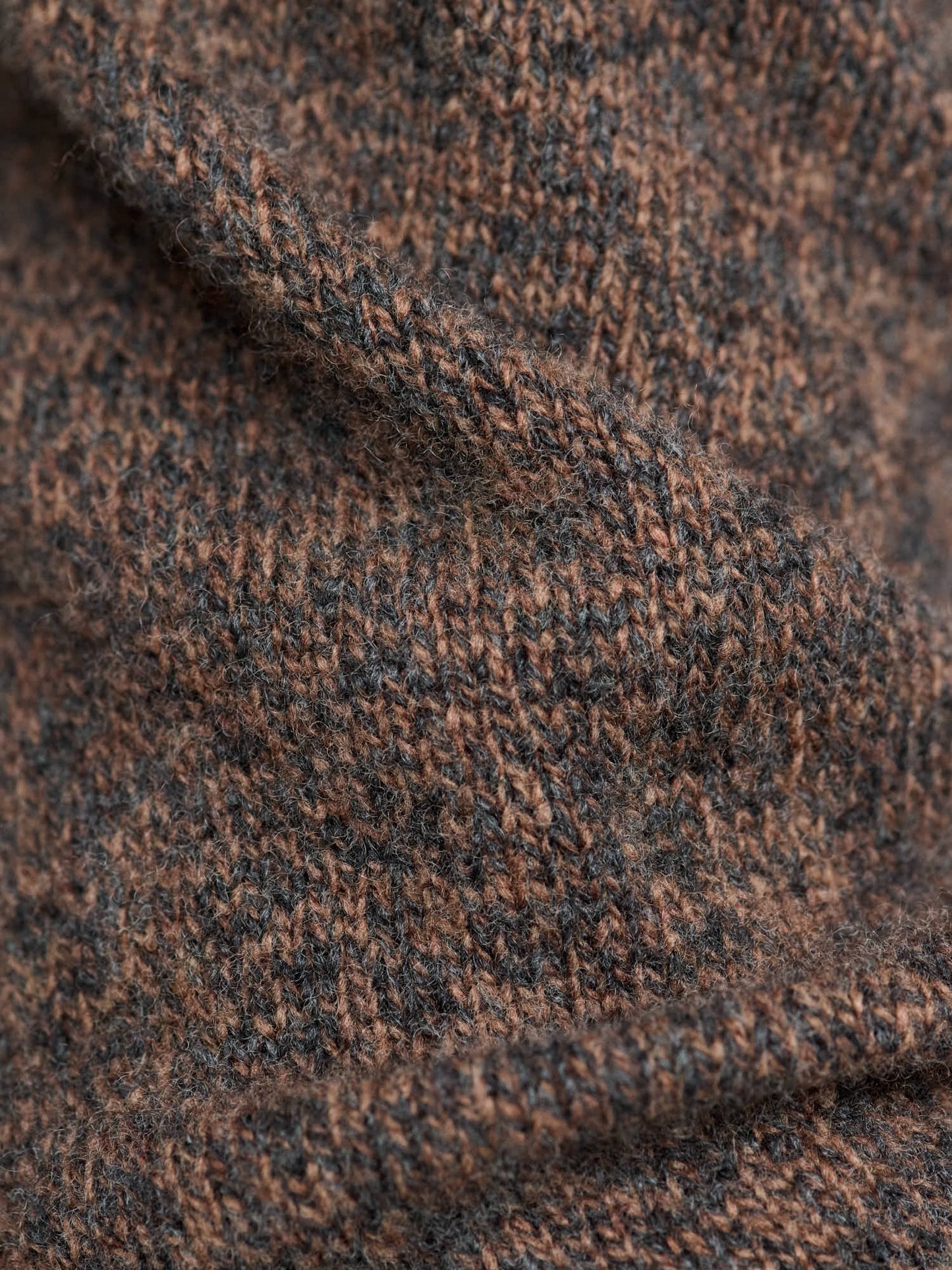 Easy Crew Melange - Lambswool, Brown & Grey