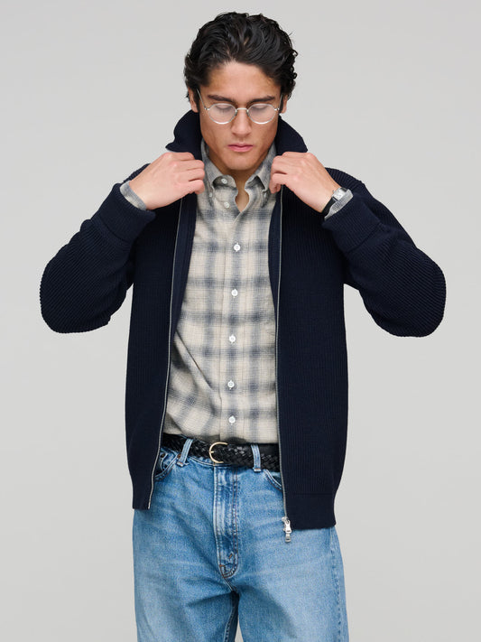 Sailor Full-Zip, Navy Blue