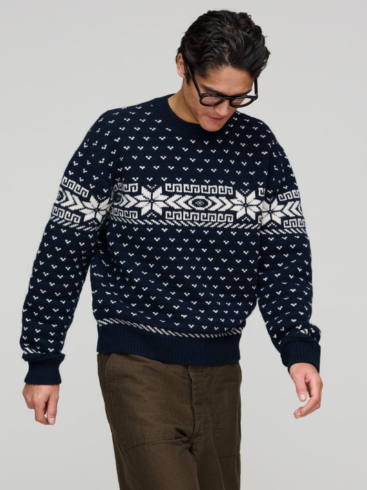 Easy Crew - Jaquard, Navy