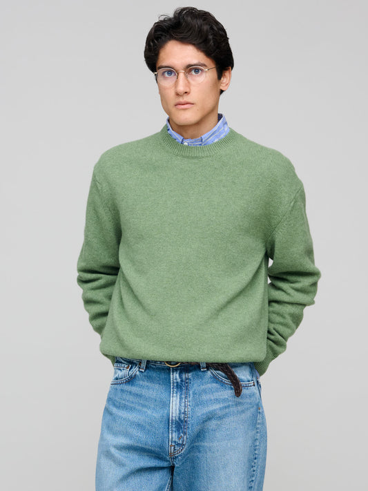 Easy Crew - Cashmere/Lambswool, Dusty Green