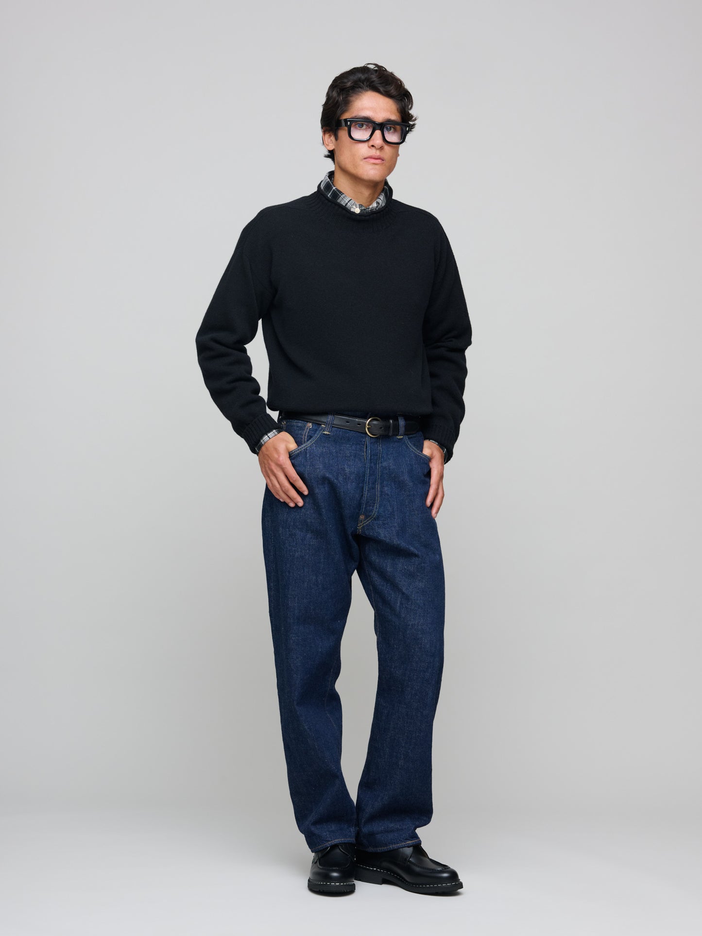 Classic Guernsey Irregular Spun Wool, Black