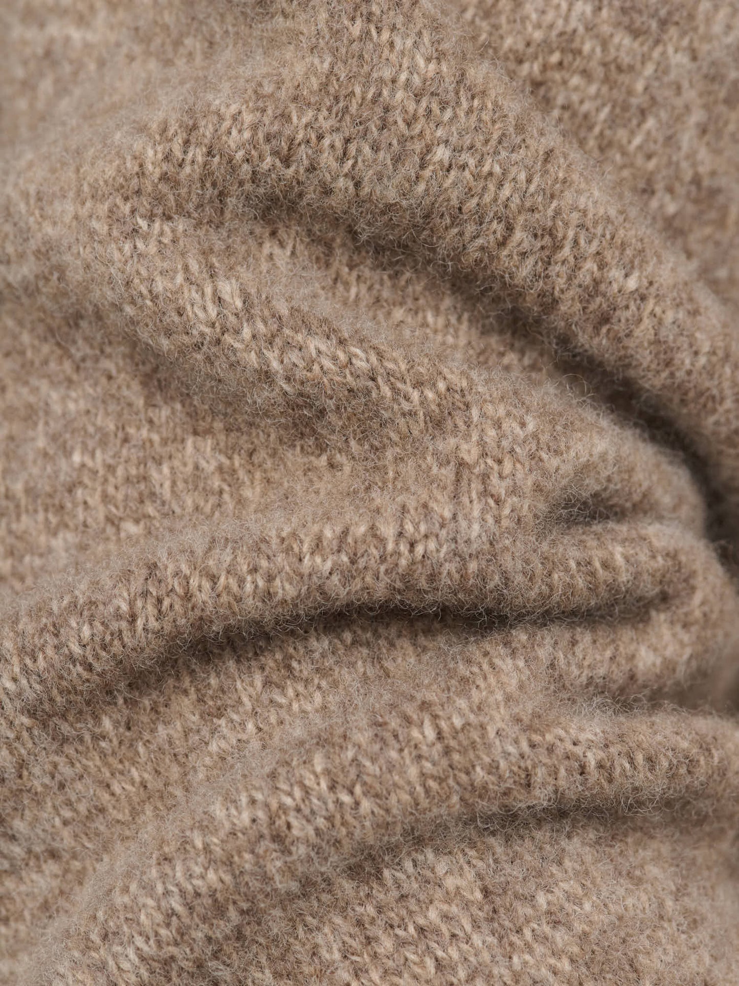 Easy Crew Melange - Lambswool, Beige & Brown