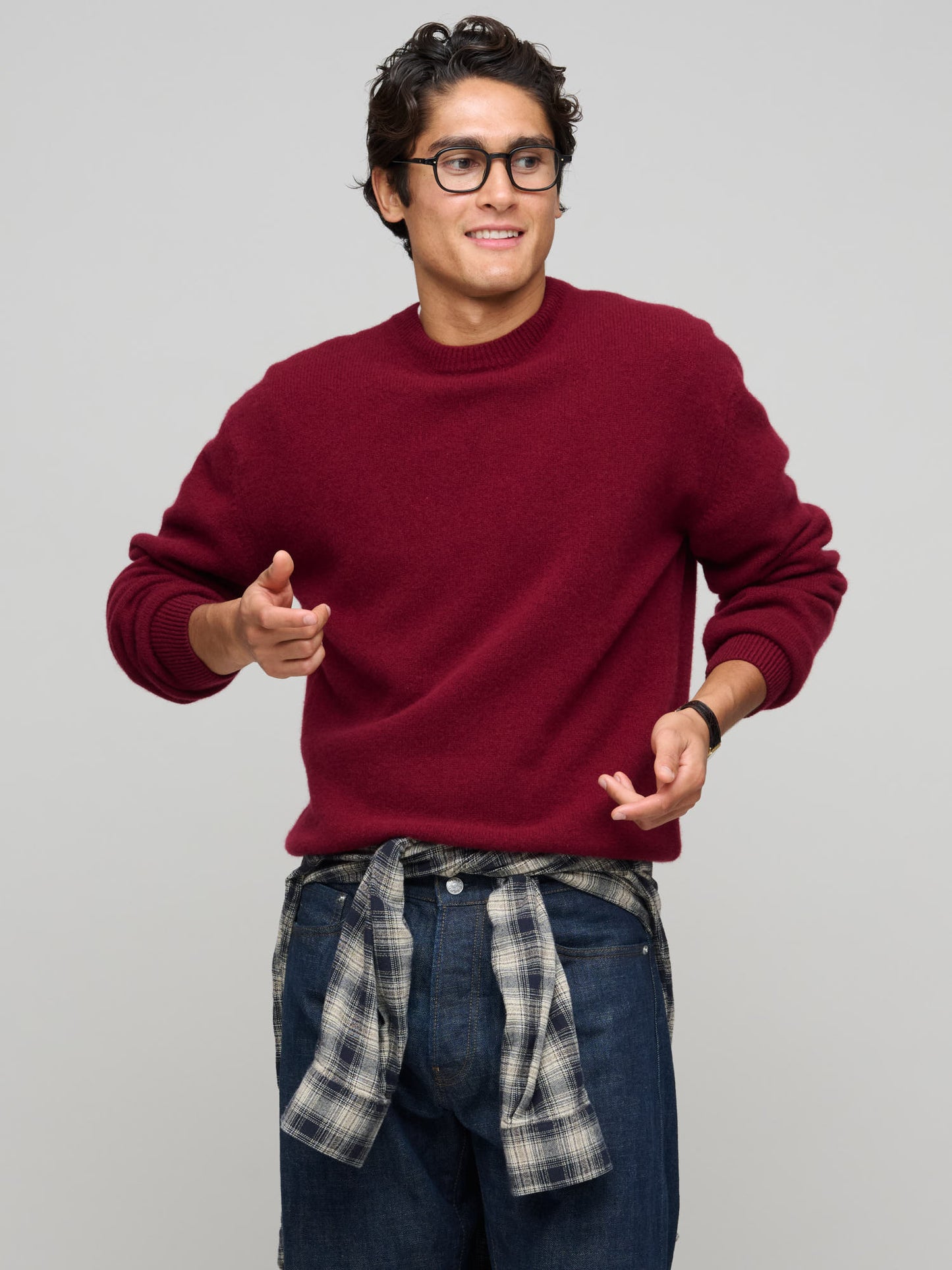 Easy Crew - Cashmere/Lambswool, Warm Red