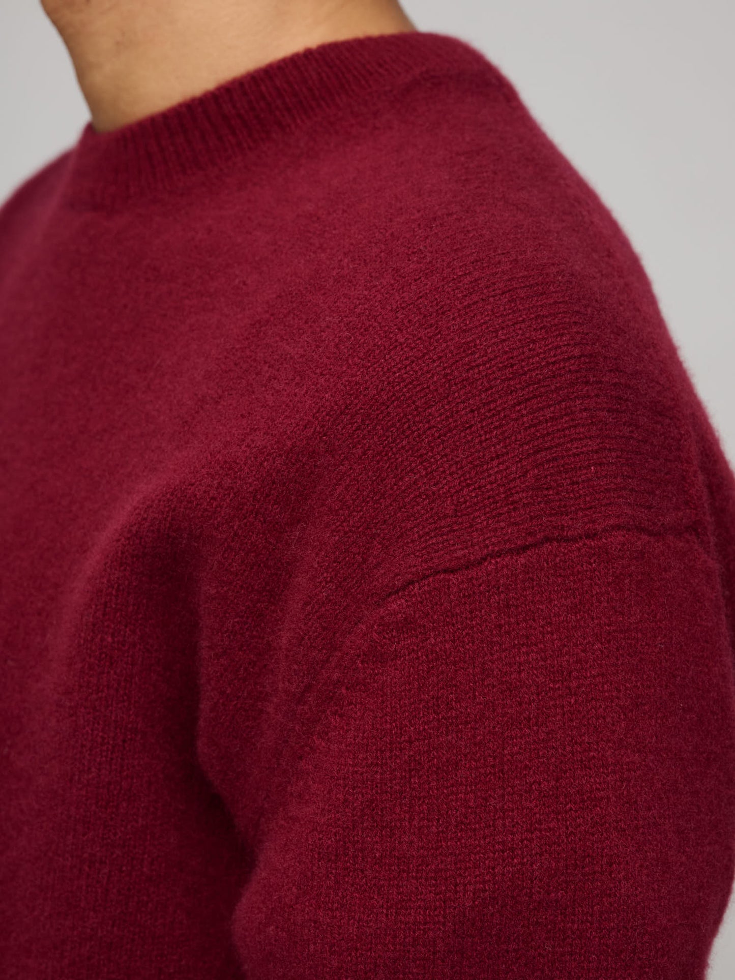 Easy Crew - Cashmere/Lambswool, Warm Red