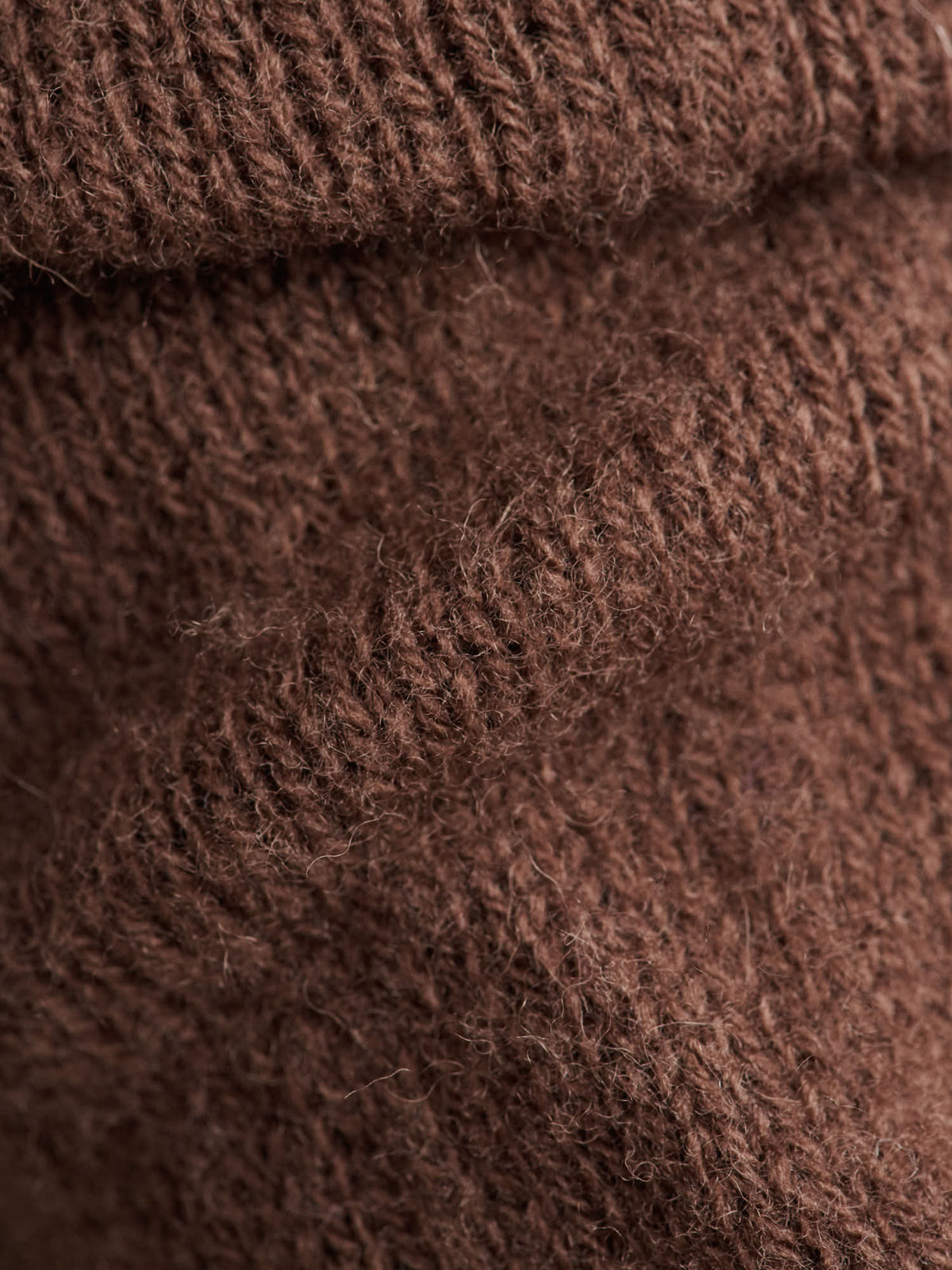 Shaggy Sheep Sweater, Heathered Bark Brown