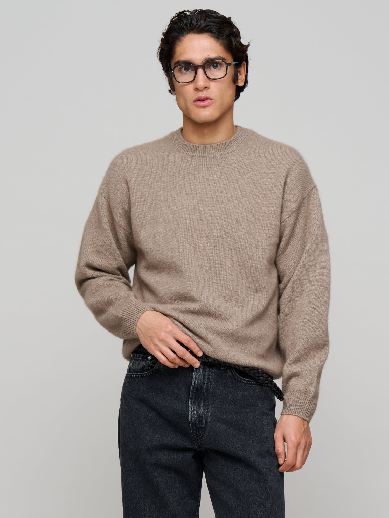 Baby Cashmere Knit P/O, Natural Brown – Goods