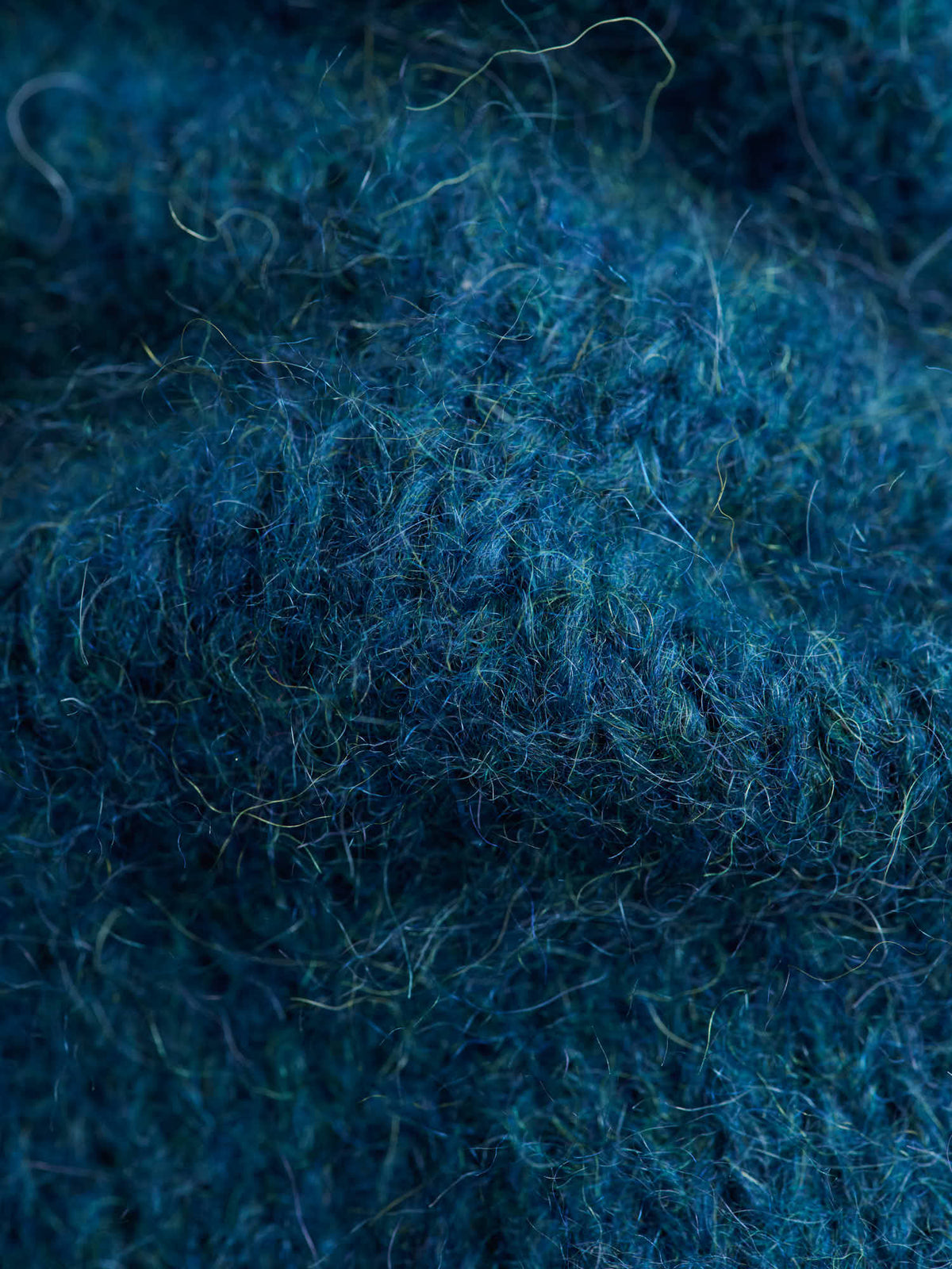 Alpaca Cardigan, Dark Petrol