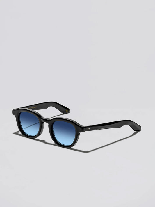 Dahven, Black with Denim Blue Lenses