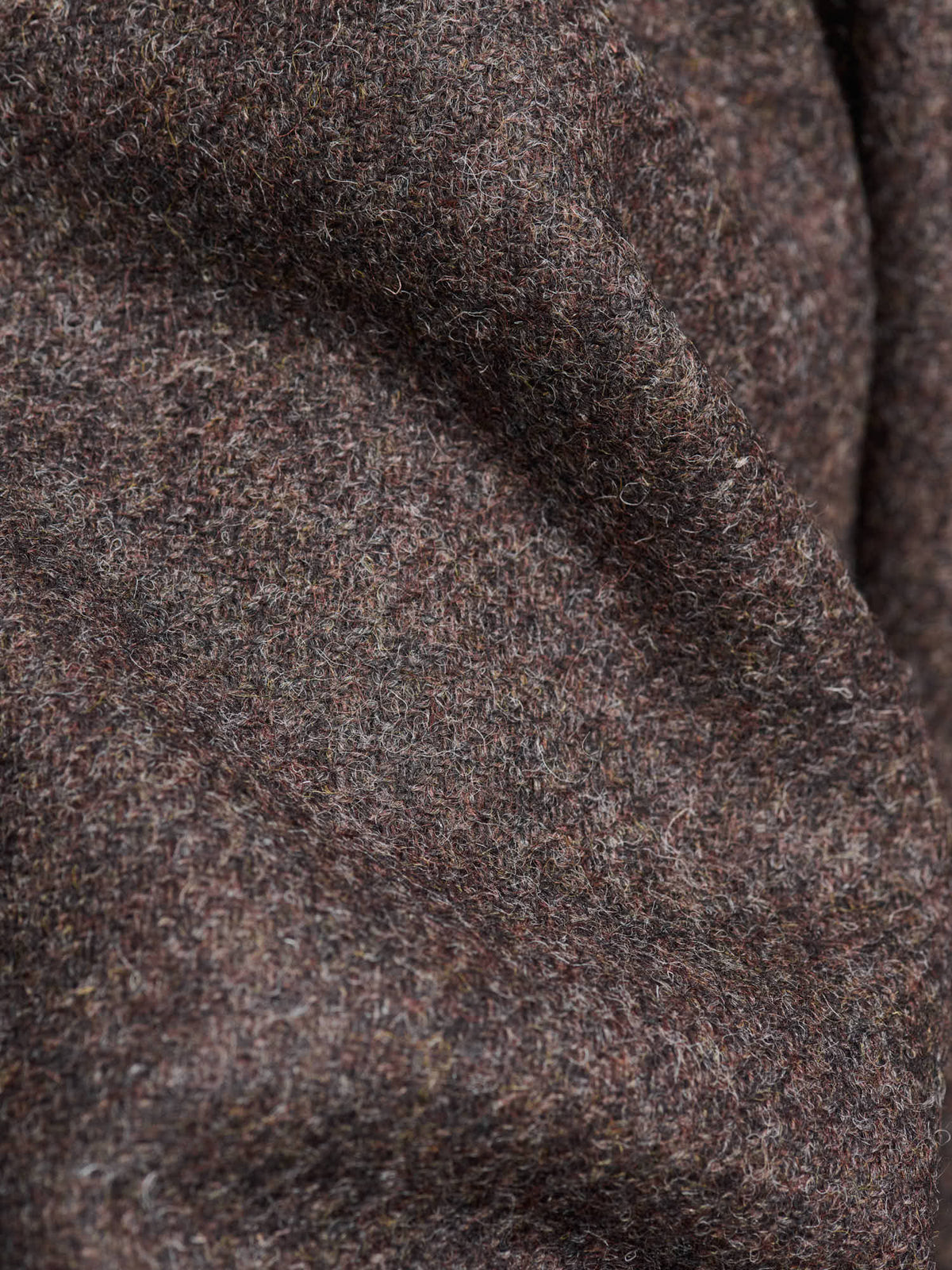 Driving Jacket Wool, Brown Melange