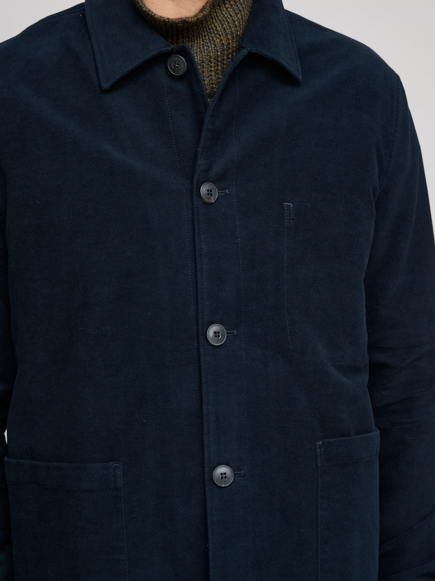 Moleskin Twin Pocket Jacket, Navy