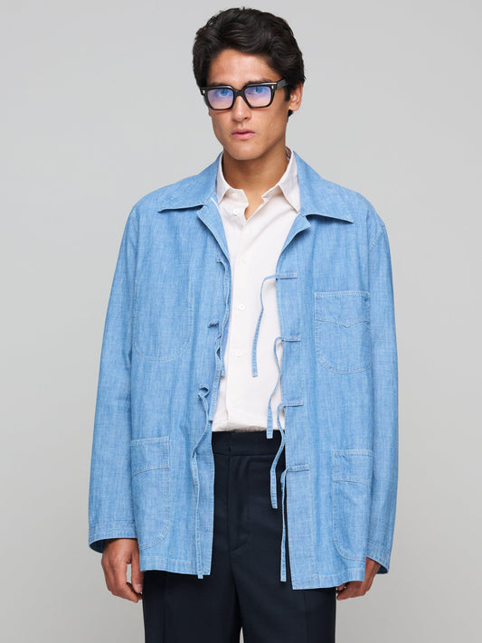 Quick Release Plage Coat, Chambray Selvedge