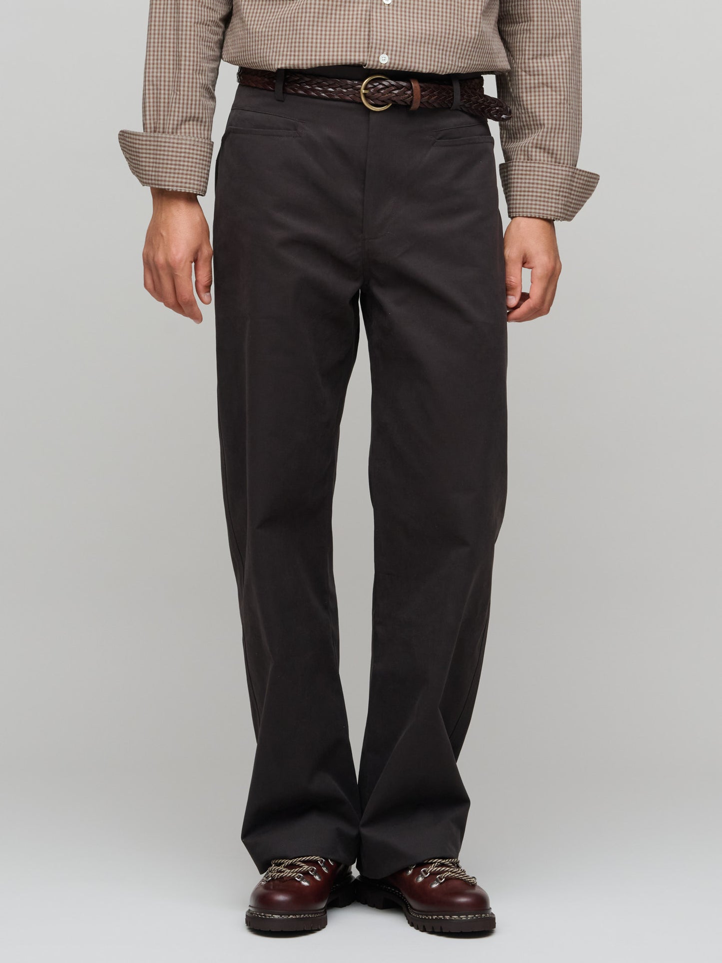 Gardian Trousers Soft Cotton Twill, Chocolate