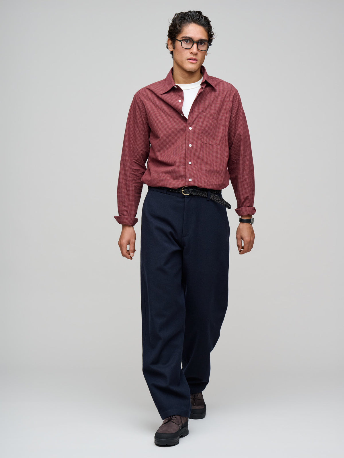 Balloon Trouser Water Repellent Wool, Navy