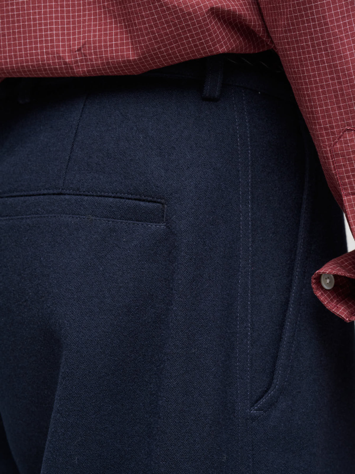 Balloon Trouser Water Repellent Wool, Navy