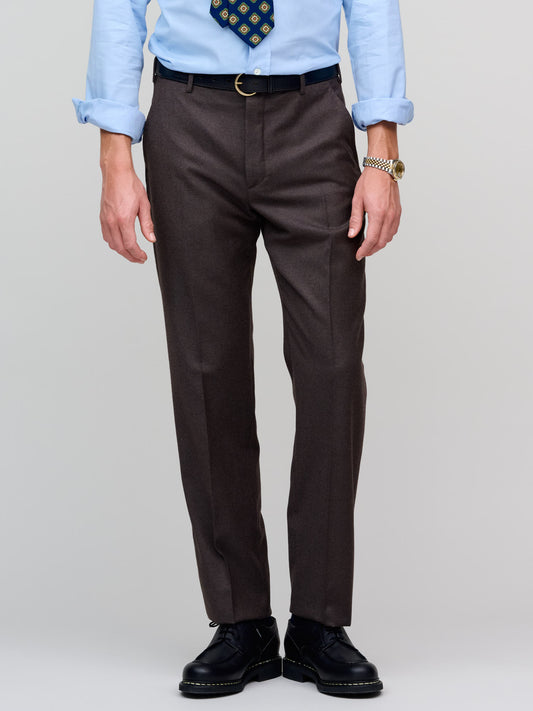 Model 8 Wool Flannel Trousers, Brown