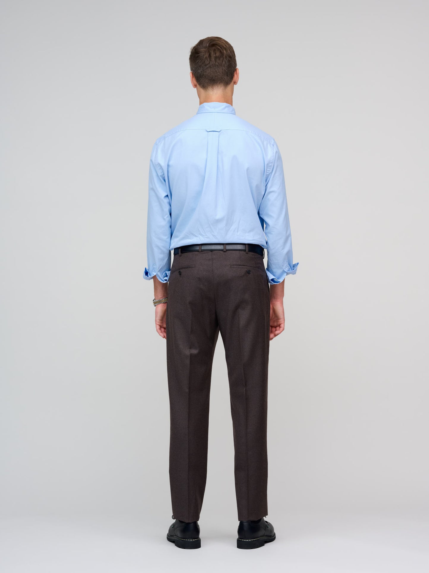 Model 8 Wool Flannel Trousers, Brown