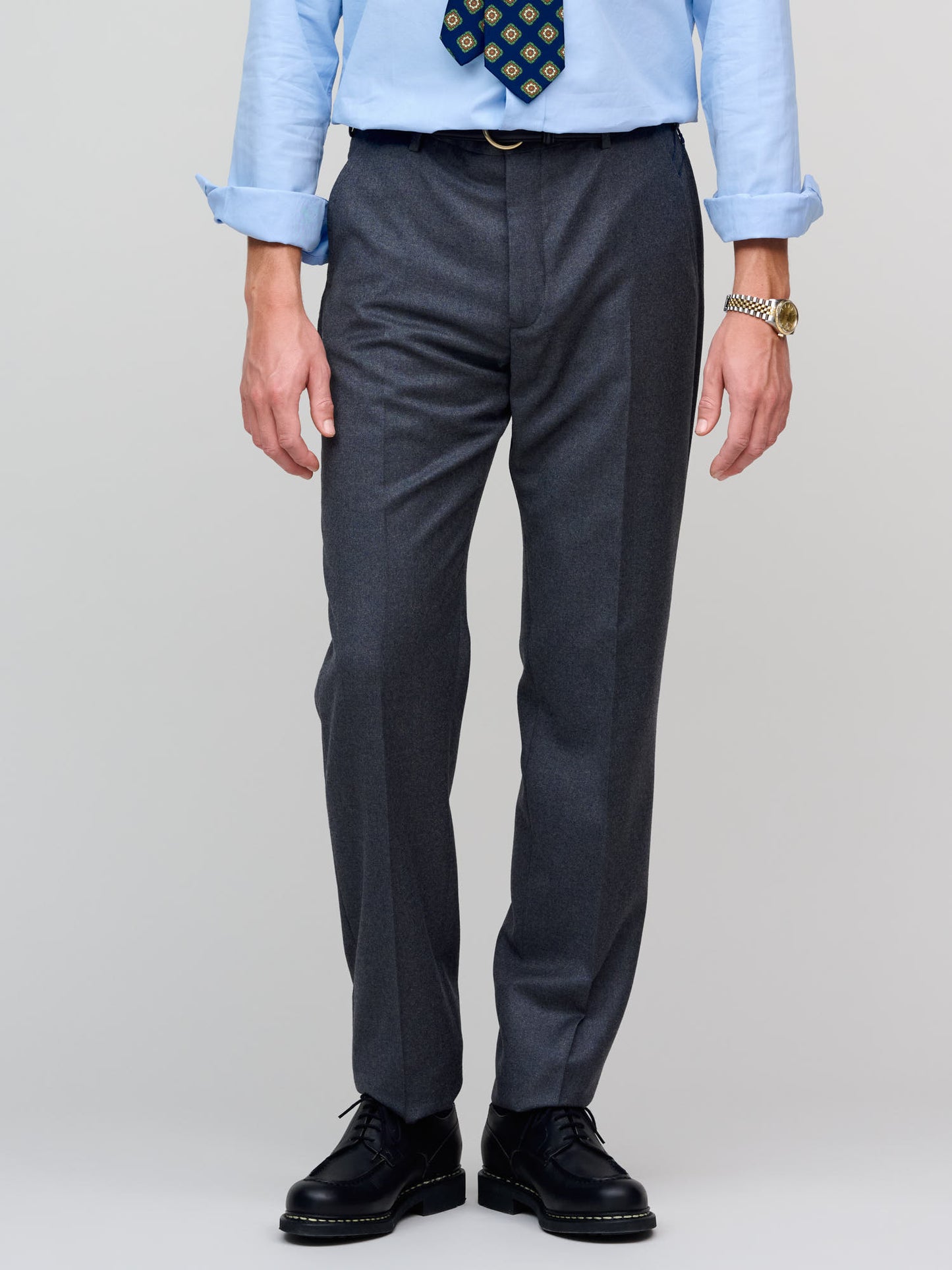 Model 8 Wool Flannel Trousers, Grey