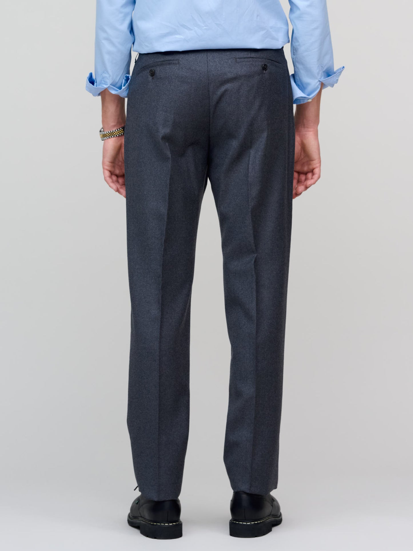 Model 8 Wool Flannel Trousers, Grey