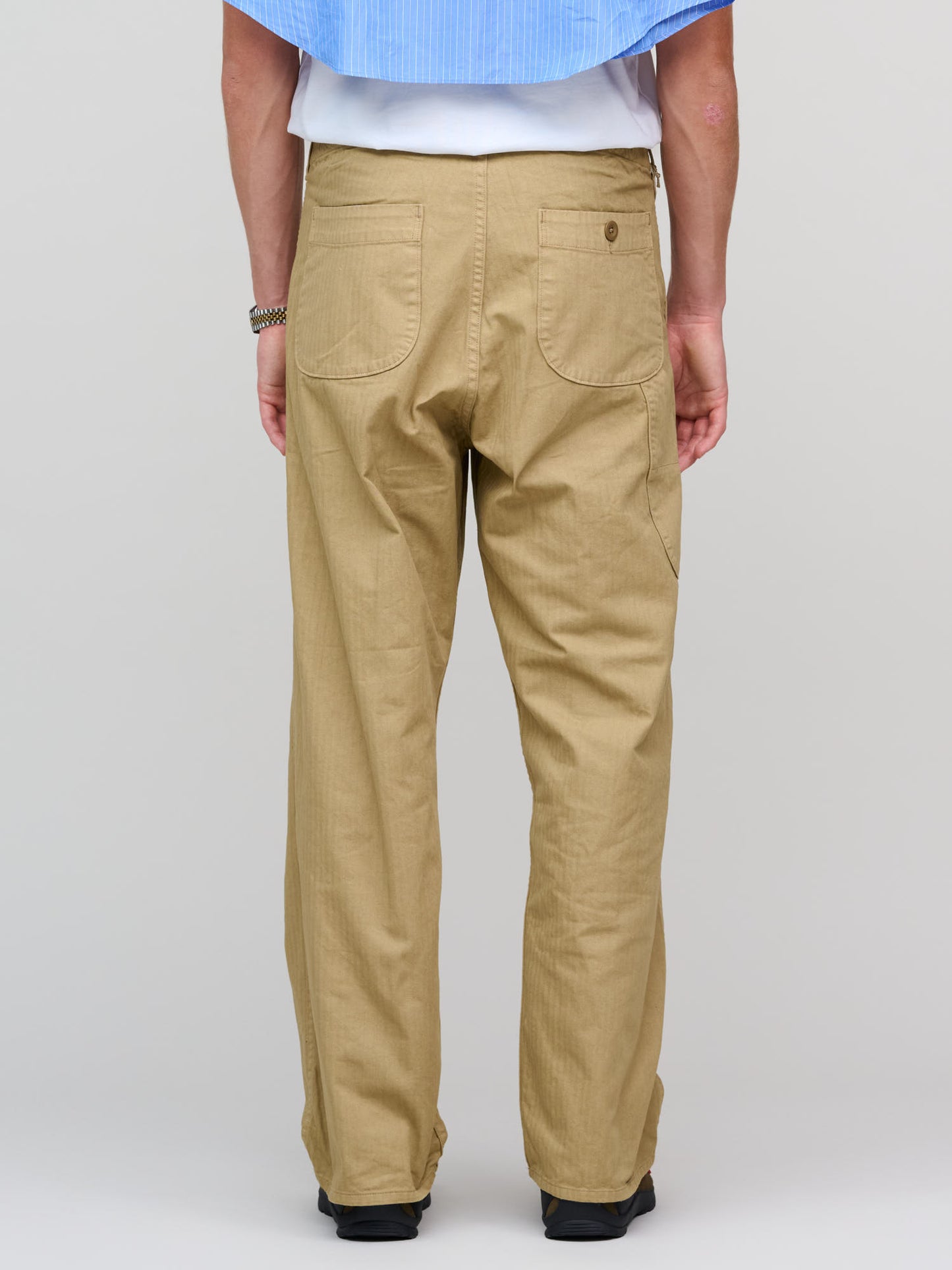 Wide Fit French Work Pants, Khaki