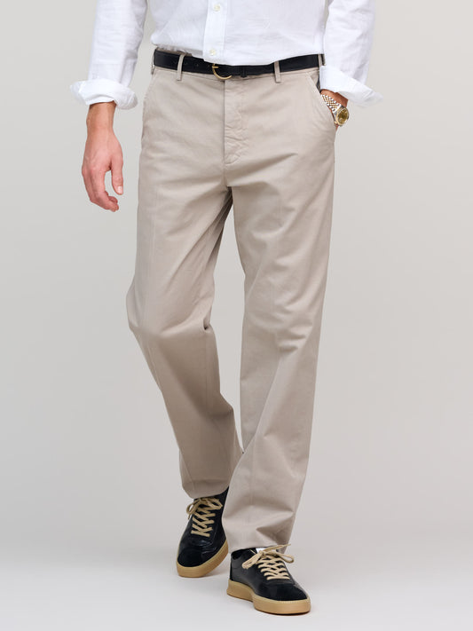 Model 8 Cotton Trousers, Beige