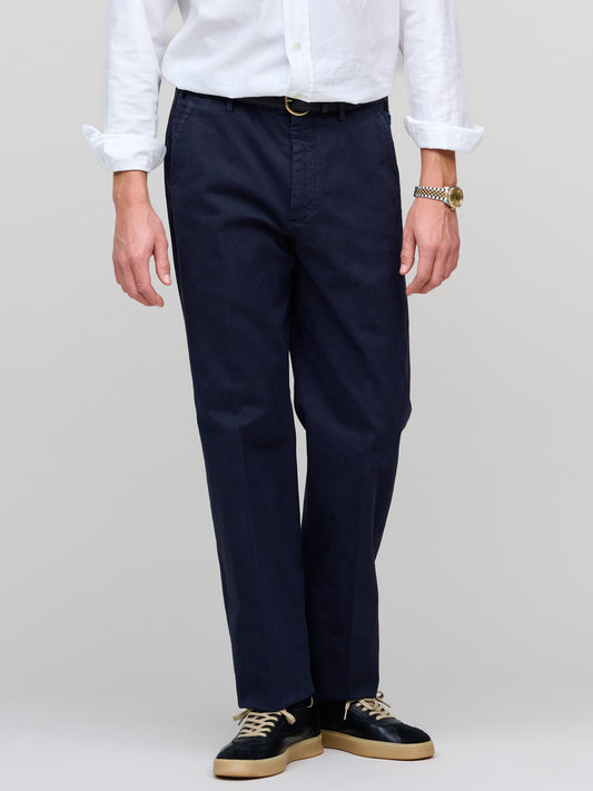 Model 8 Cotton Trousers, Navy