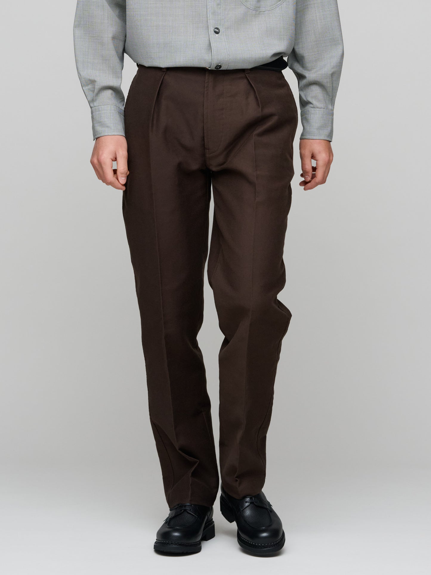 Satin Back Twill Western Games Trousers, Brown