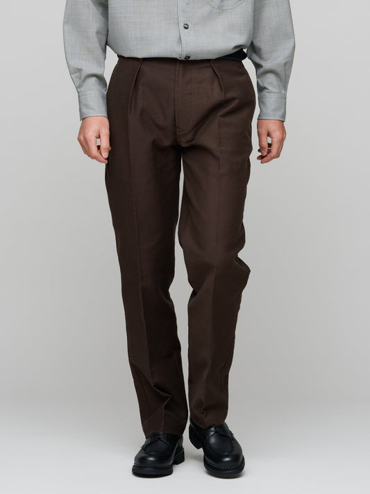 Satin Back Twill Western Games Trousers, Brown