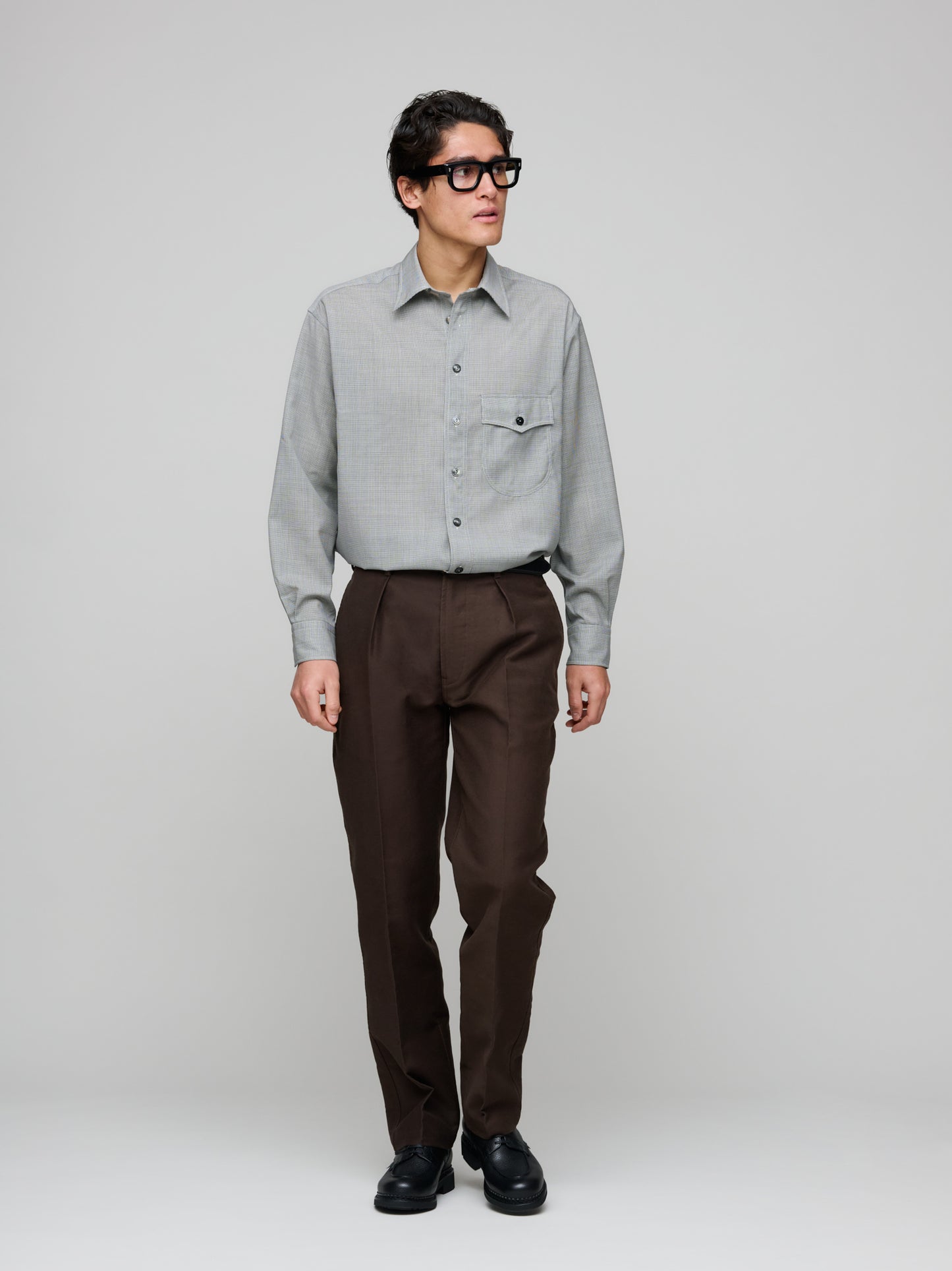 Satin Back Twill Western Games Trousers, Brown