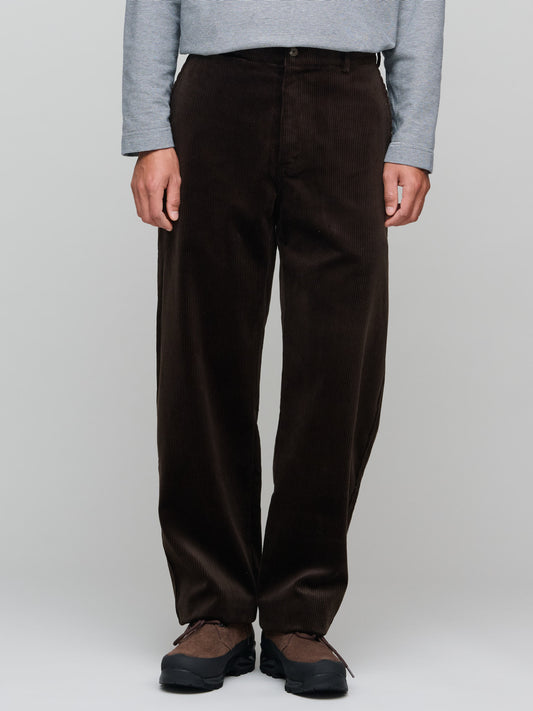 Balloon Trousers Wide Wale Corduroy, Brown