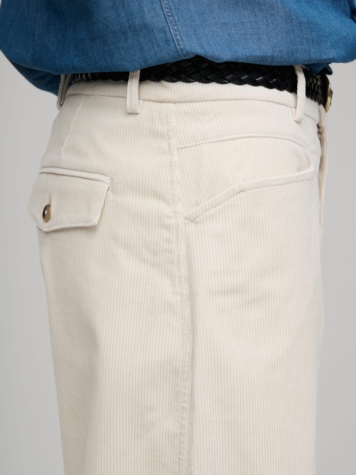 Gardian Trousers Wale Corduroy, Ivory