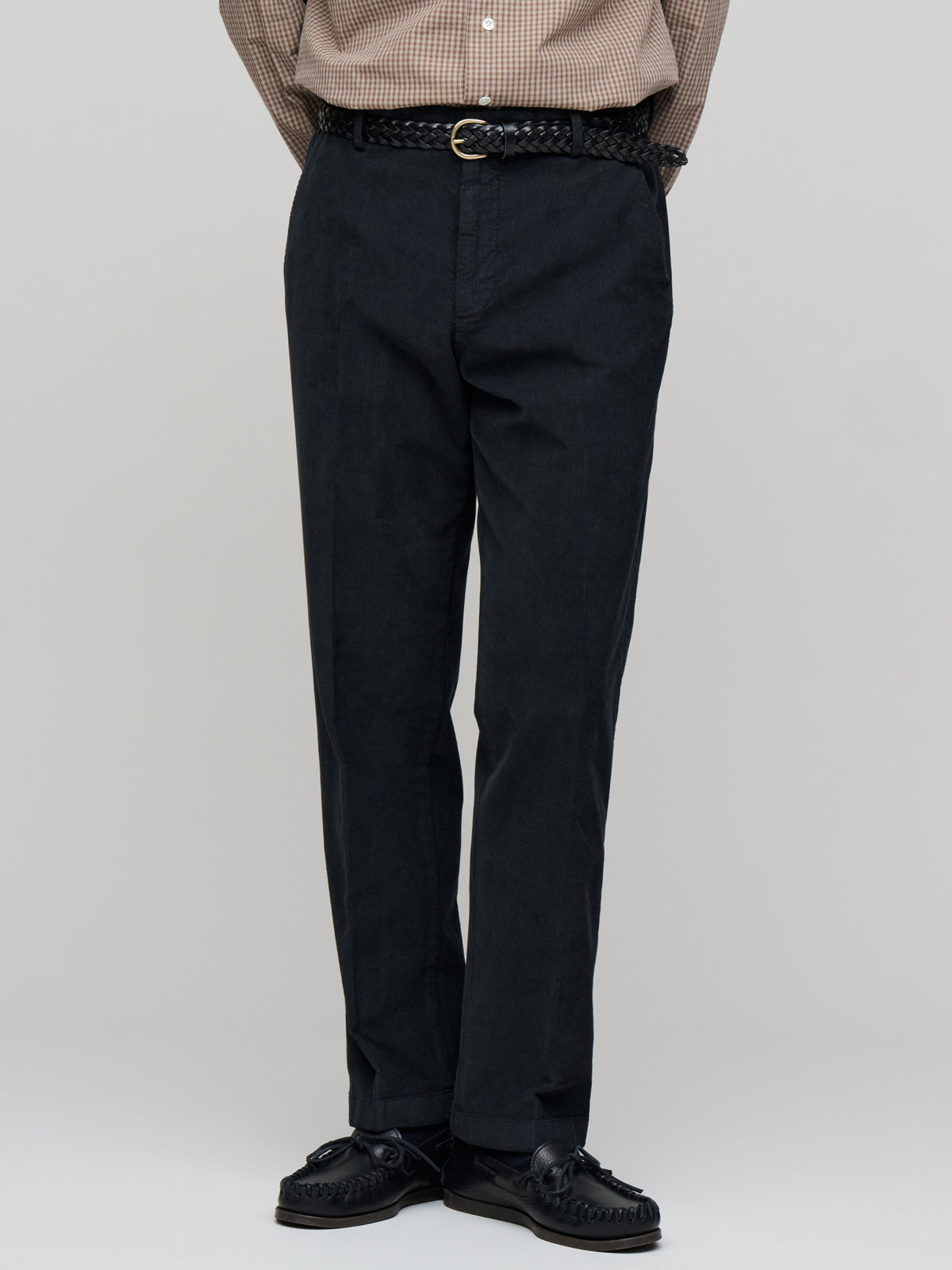 Cotton Corduroy Trousers, Dark Navy