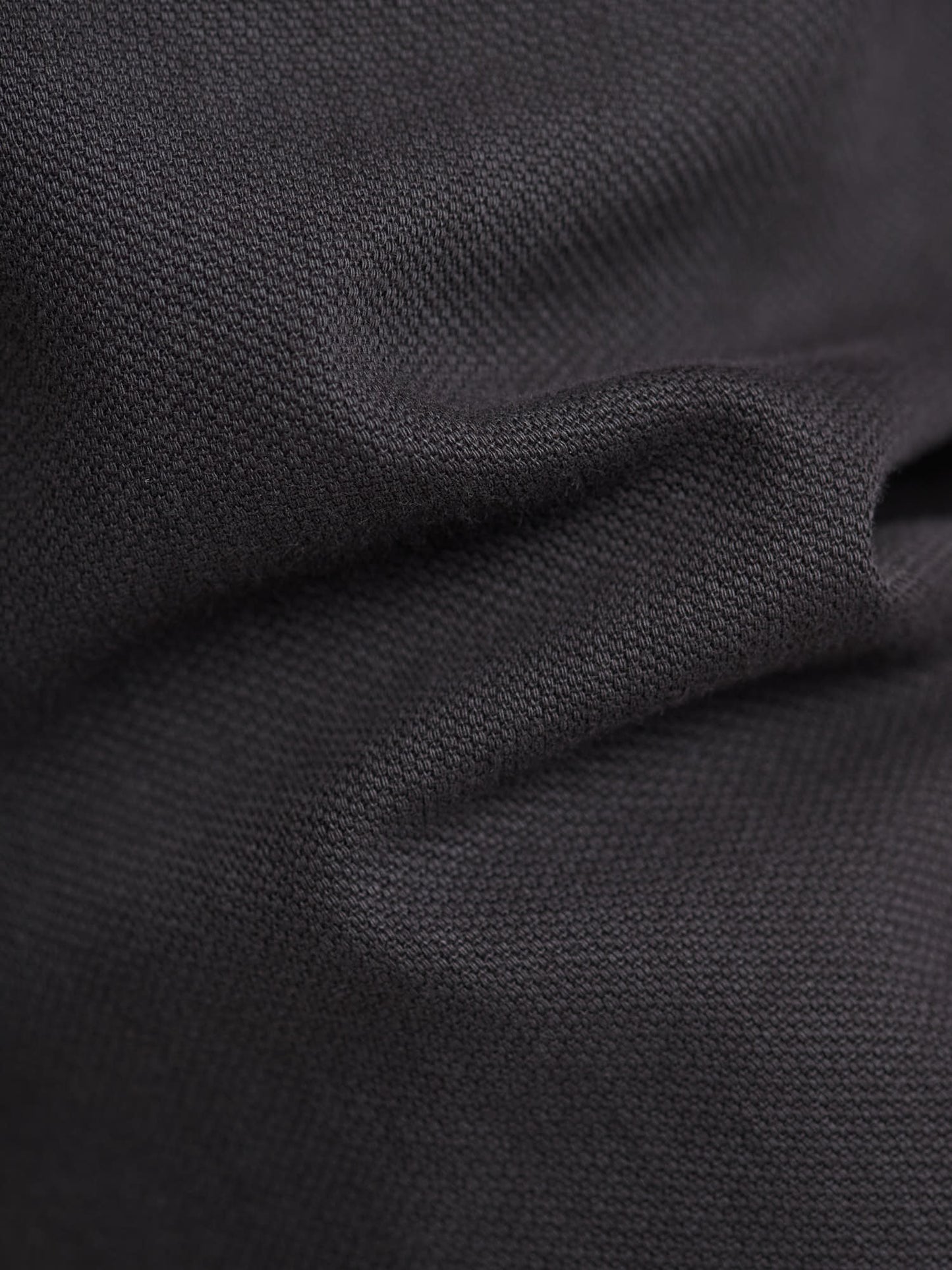 Woven Piqué Cotton K-Jacket, Ebony