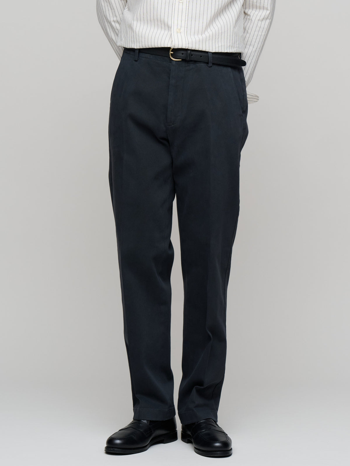 Cotton Twill Trousers, Dark Navy