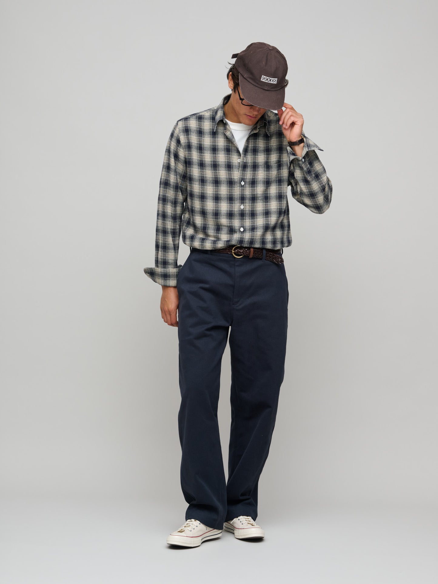 Balloon Trouser Heavy Cotton Drill, Dark Navy
