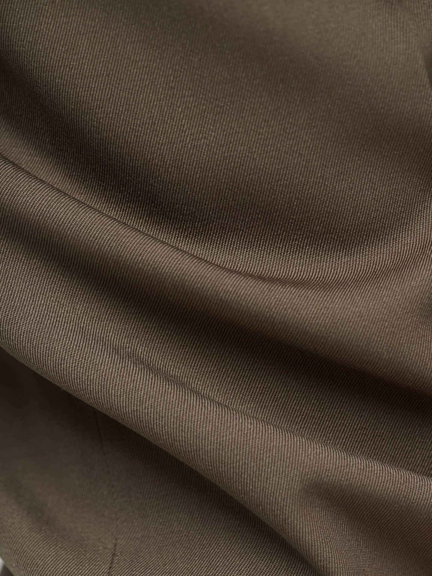 Light Wool Max Gabardine Jacket, Dark Olive Brown