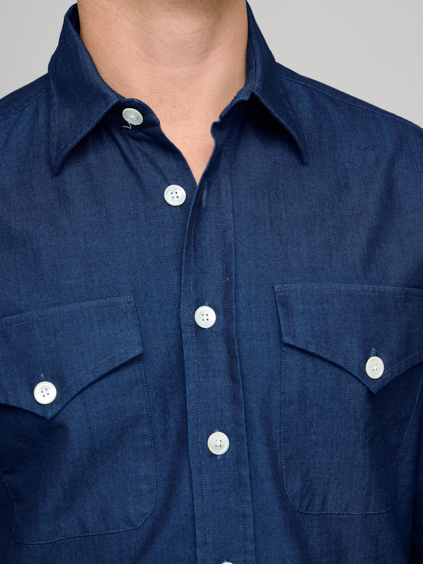 American Western Shirt, Dark Chambray