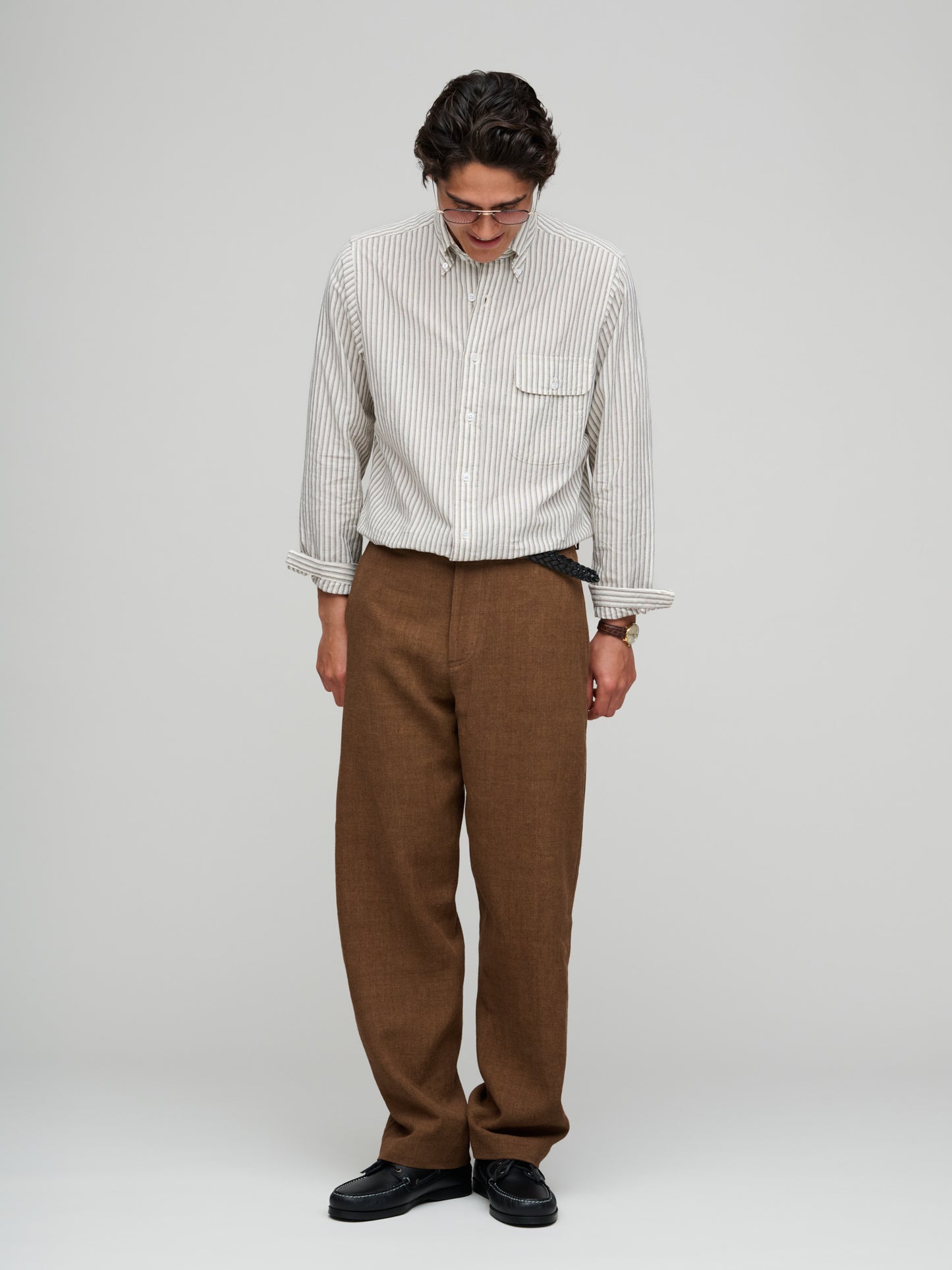 Balloon Trouser Belgian Linen, Cinnamon